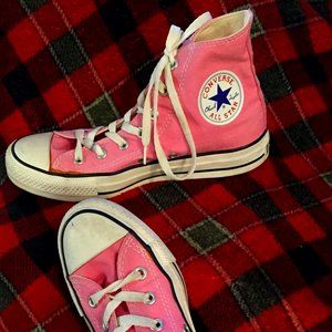 Converse Hi-Tops Pink Size-Men's 6 or Women's 8